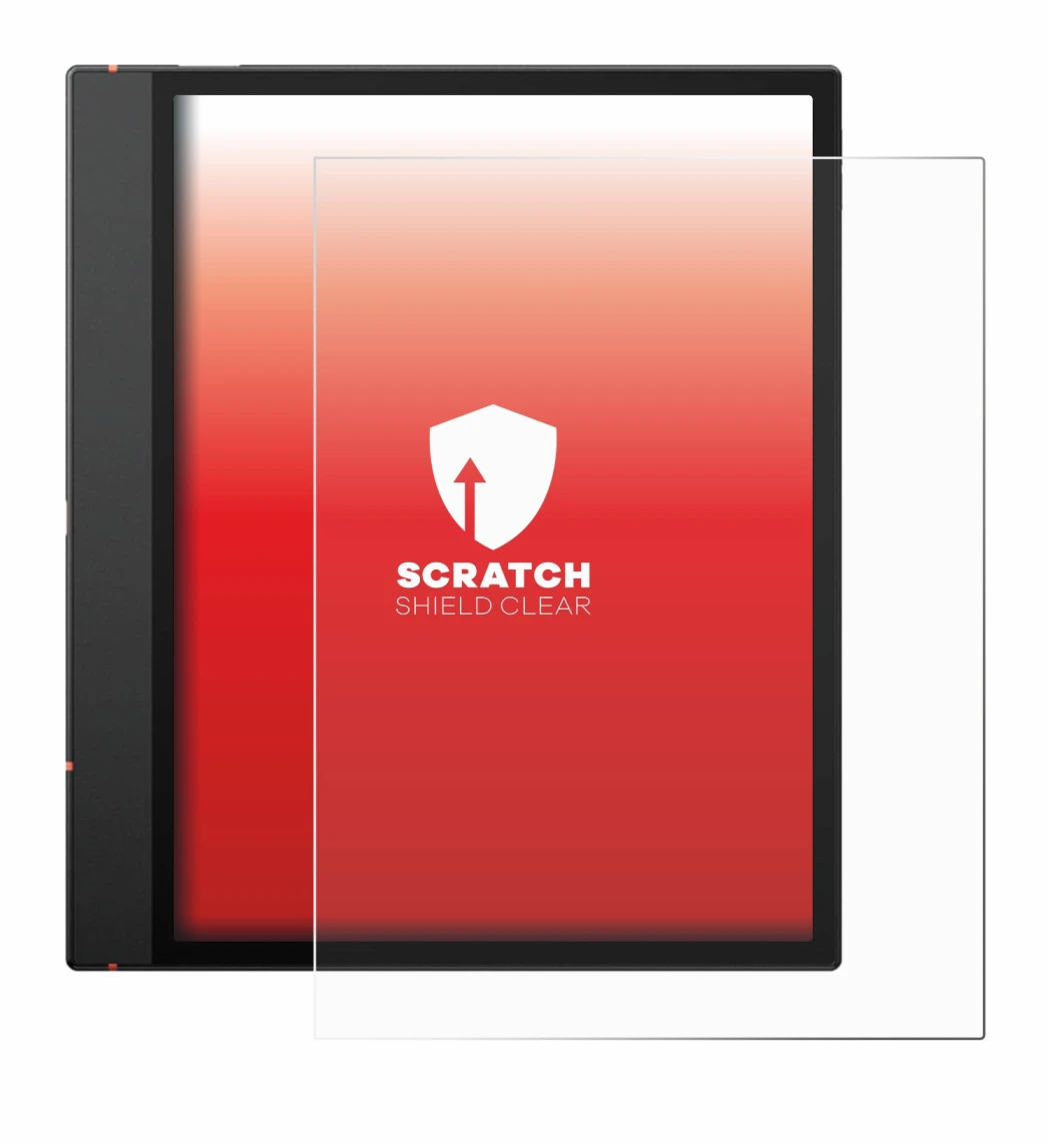 Abbildung des Geräts Boox Note Air 5 C mit einer Vielzahl des Displayschutzes.