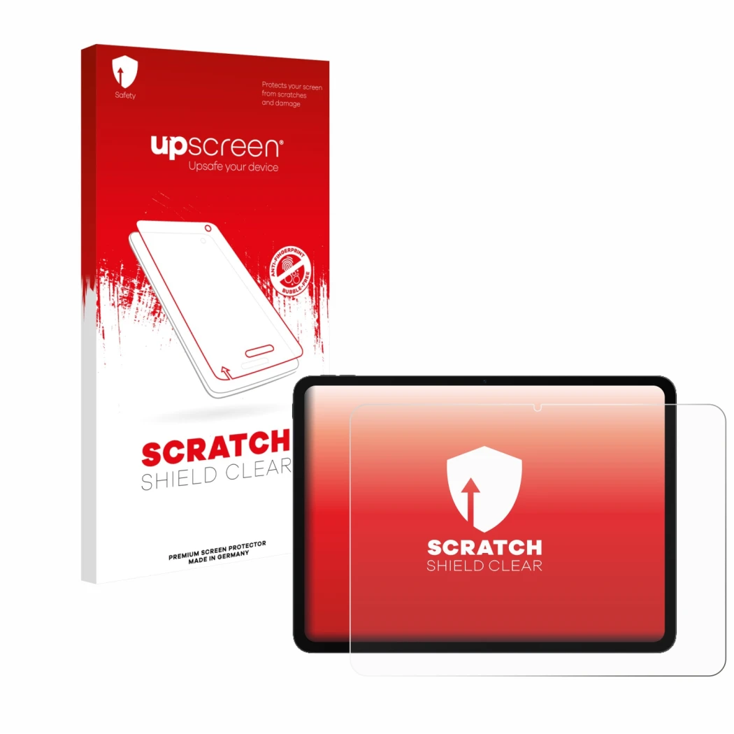 Vorderseite einer Produktverpackung mit dem Markenlogo upscreen. Daneben ist das Gerät OnePlus Pad Go 2 mit dem zugehörigen Di