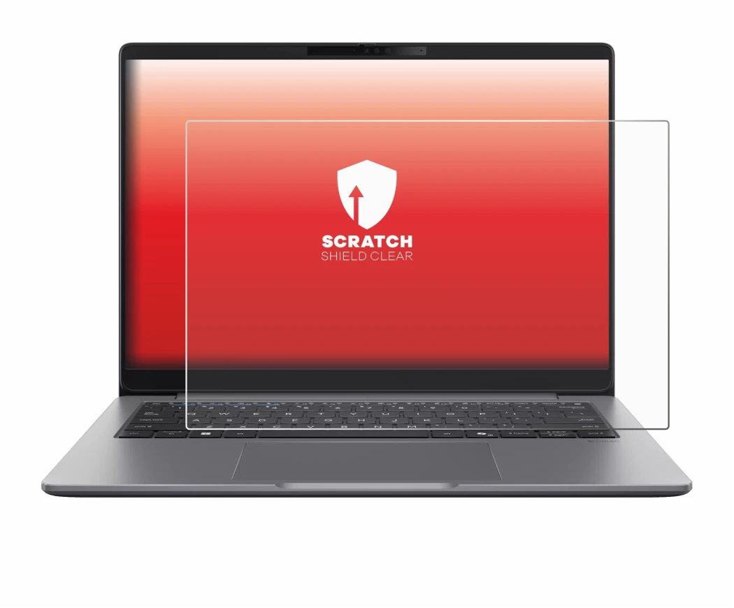 Abbildung des Geräts ASUS ExpertBook P5 G2 mit einer Vielzahl des Displayschutzes.