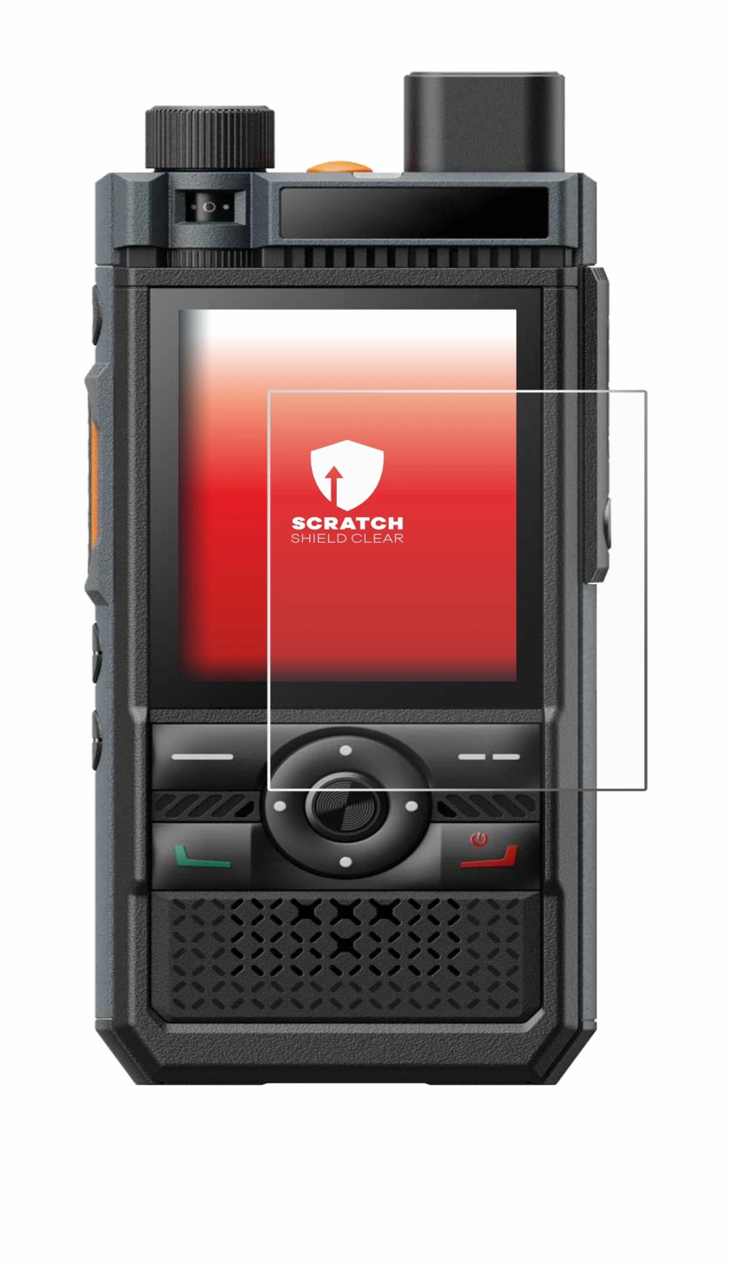 Abbildung des Geräts Hytera P50 Pro mit einer Vielzahl des Displayschutzes.