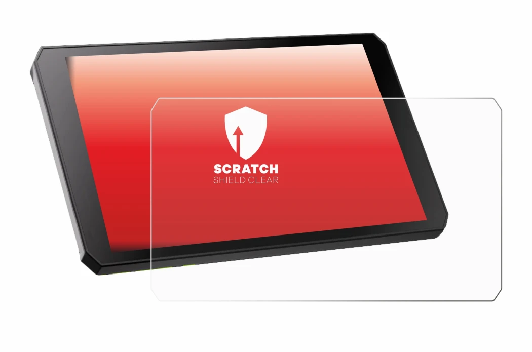 Abbildung des Geräts RiderNav R7M mit einer Vielzahl des Displayschutzes.