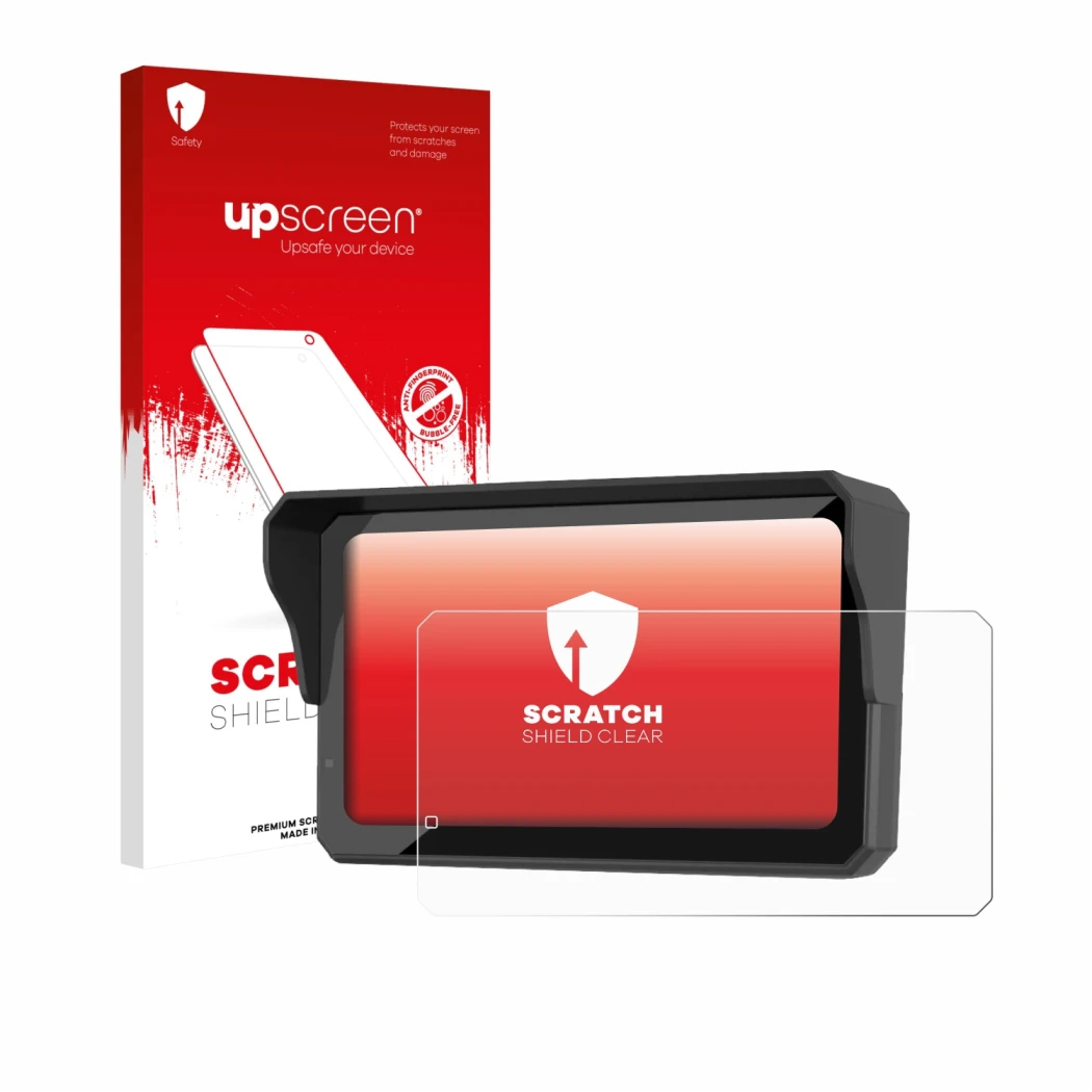 Vorderseite einer Produktverpackung mit dem Markenlogo upscreen. Daneben ist das Gerät Carpuride W602S Pro mit dem zugehörigen