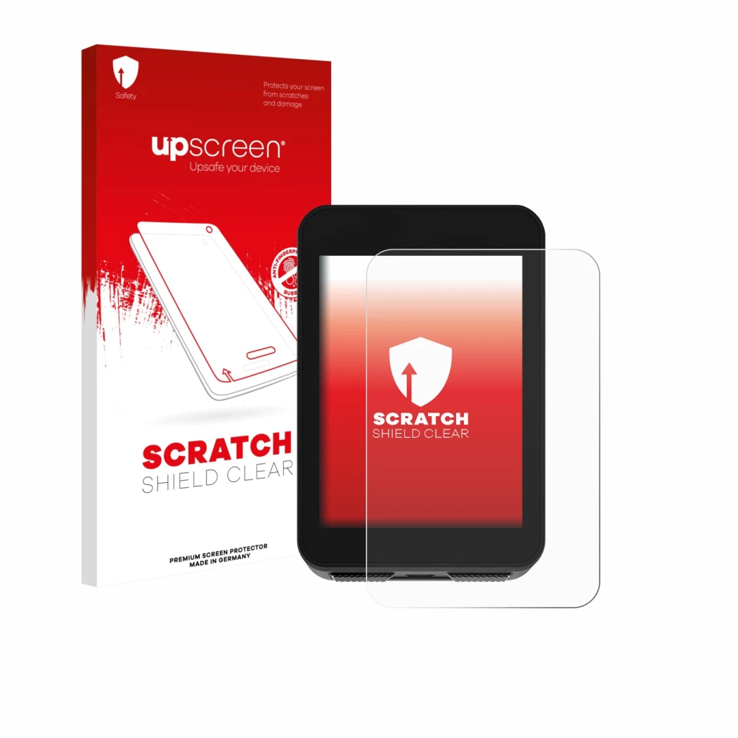 Vorderseite einer Produktverpackung mit dem Markenlogo upscreen. Daneben ist das Gerät Bikevee BKV310A 2.4