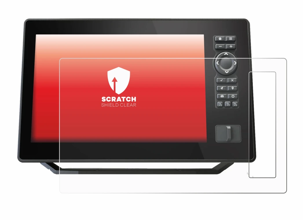 Abbildung des Geräts Humminbird Xplore 9 mit einer Vielzahl des Displayschutzes.