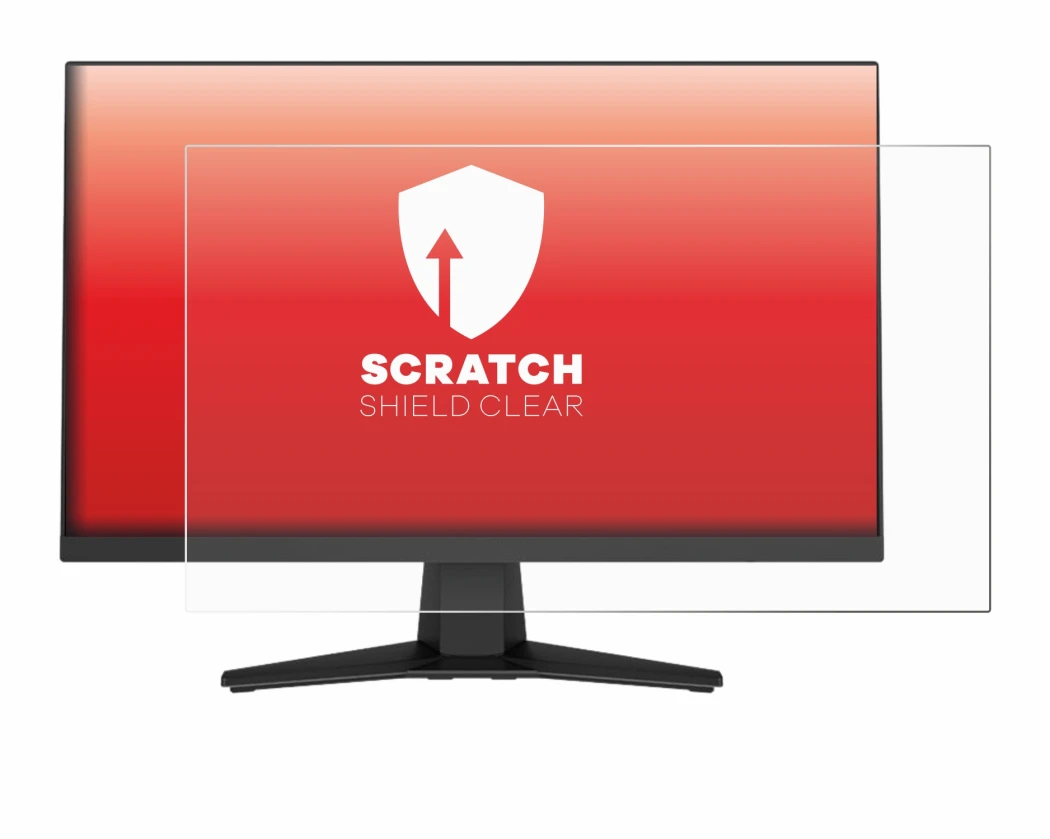 Abbildung des Geräts MSI MAG 244F mit einer Vielzahl des Displayschutzes.