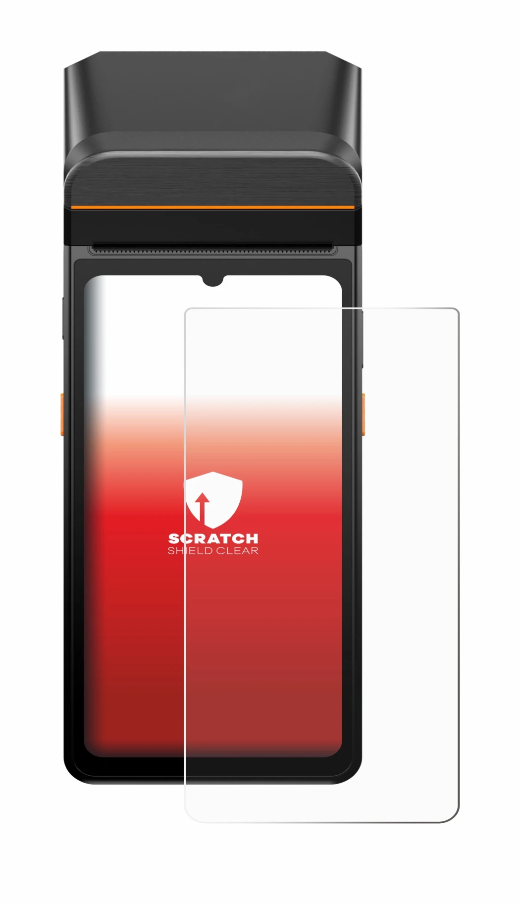 Abbildung des Geräts Sunmi V3 A13 mit einer Vielzahl des Displayschutzes.