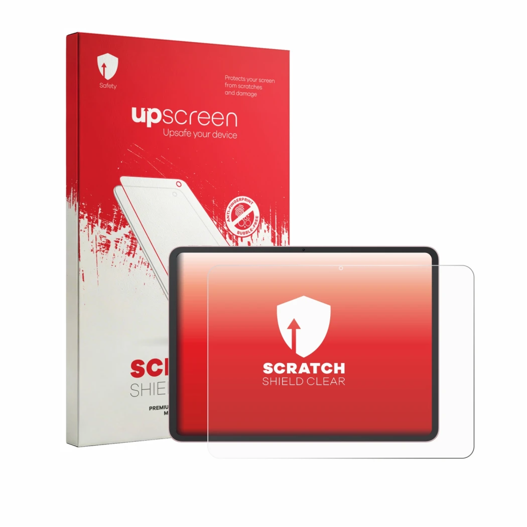 Vorderseite einer Produktverpackung mit dem Markenlogo upscreen. Daneben ist das Gerät Oppo Pad 5 mit dem zugehörigen Displays