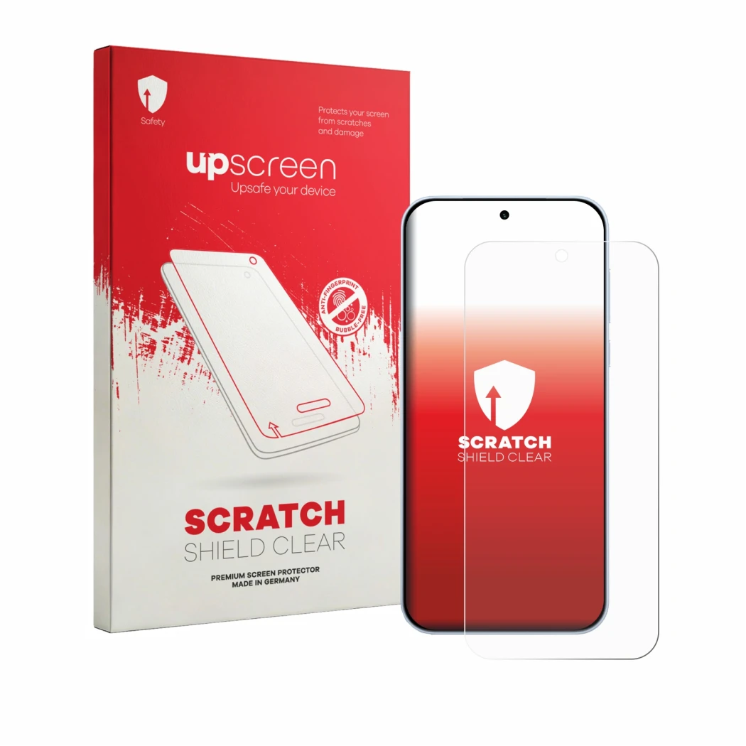 Vorderseite einer Produktverpackung mit dem Markenlogo upscreen. Daneben ist das Gerät OnePlus Nord CE 6 mit dem zugehörigen D