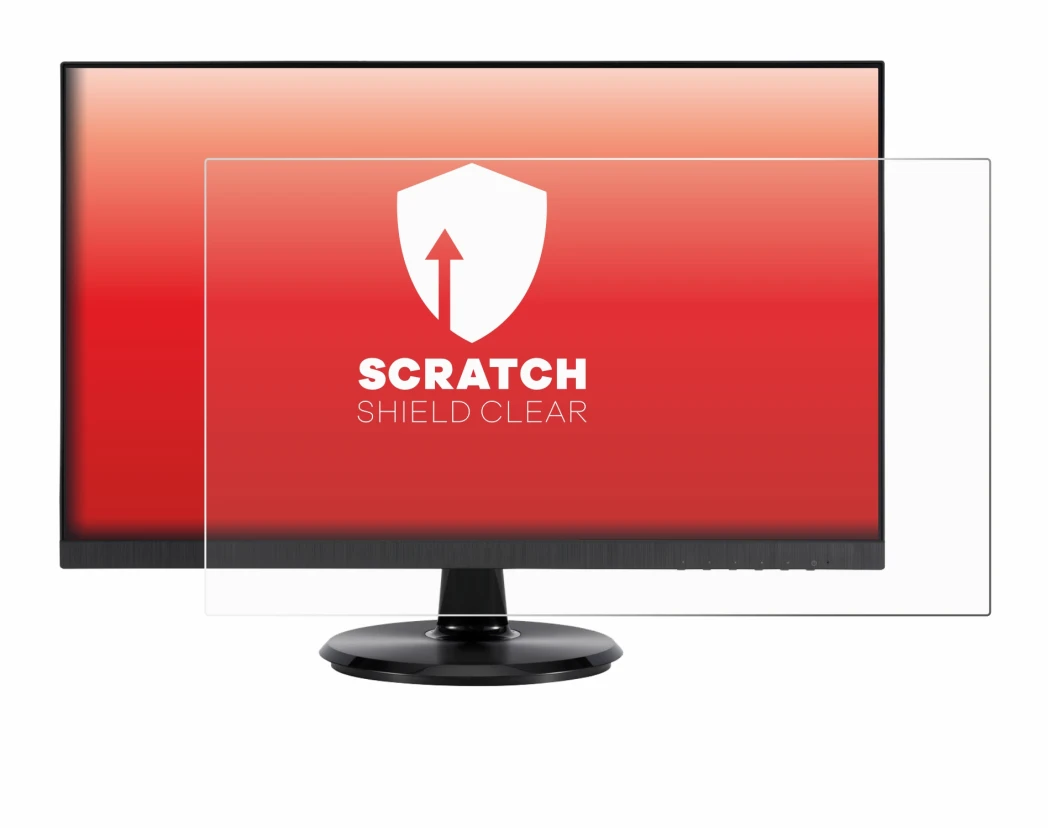 Abbildung des Geräts Asus VA24DQSB mit einer Vielzahl des Displayschutzes.