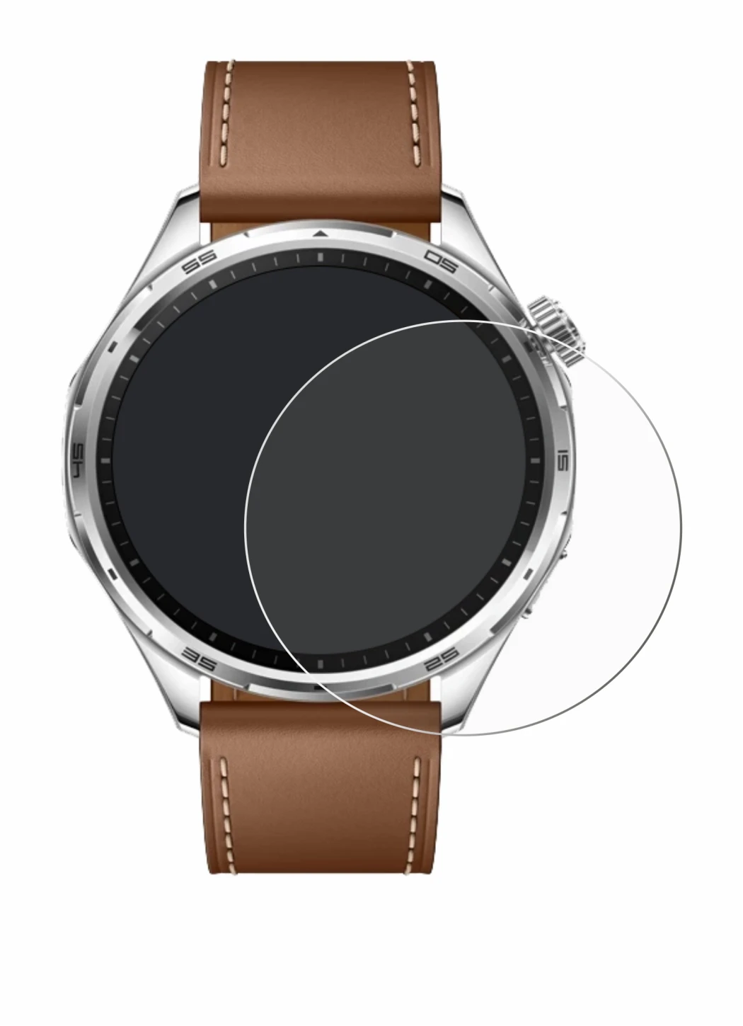 Abbildung des Geräts Honor Watch 6 mit einer Vielzahl des Displayschutzes.