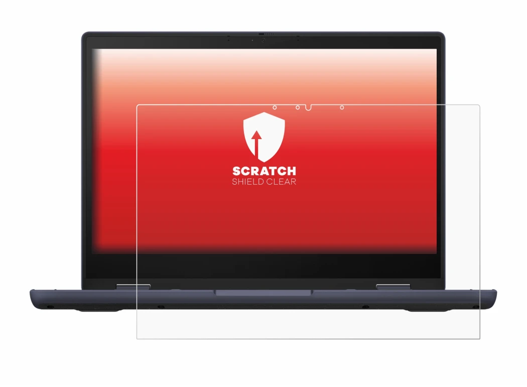 Abbildung des Geräts ASUS ExpertBook BR1402 mit einer Vielzahl des Displayschutzes.