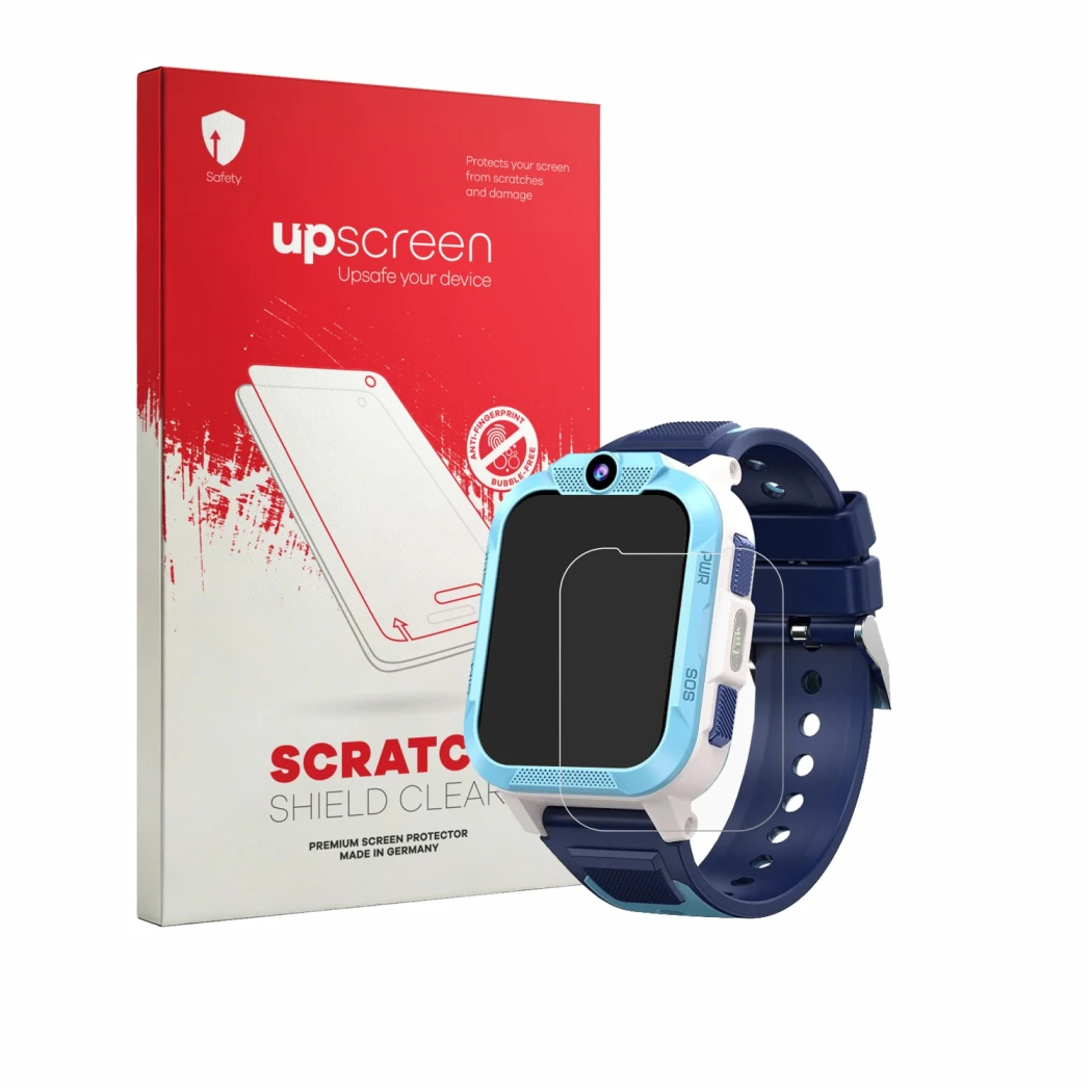 Vorderseite einer Produktverpackung mit dem Markenlogo upscreen. Daneben ist das Gerät Iowodo Z40Pro mit dem zugehörigen Displ