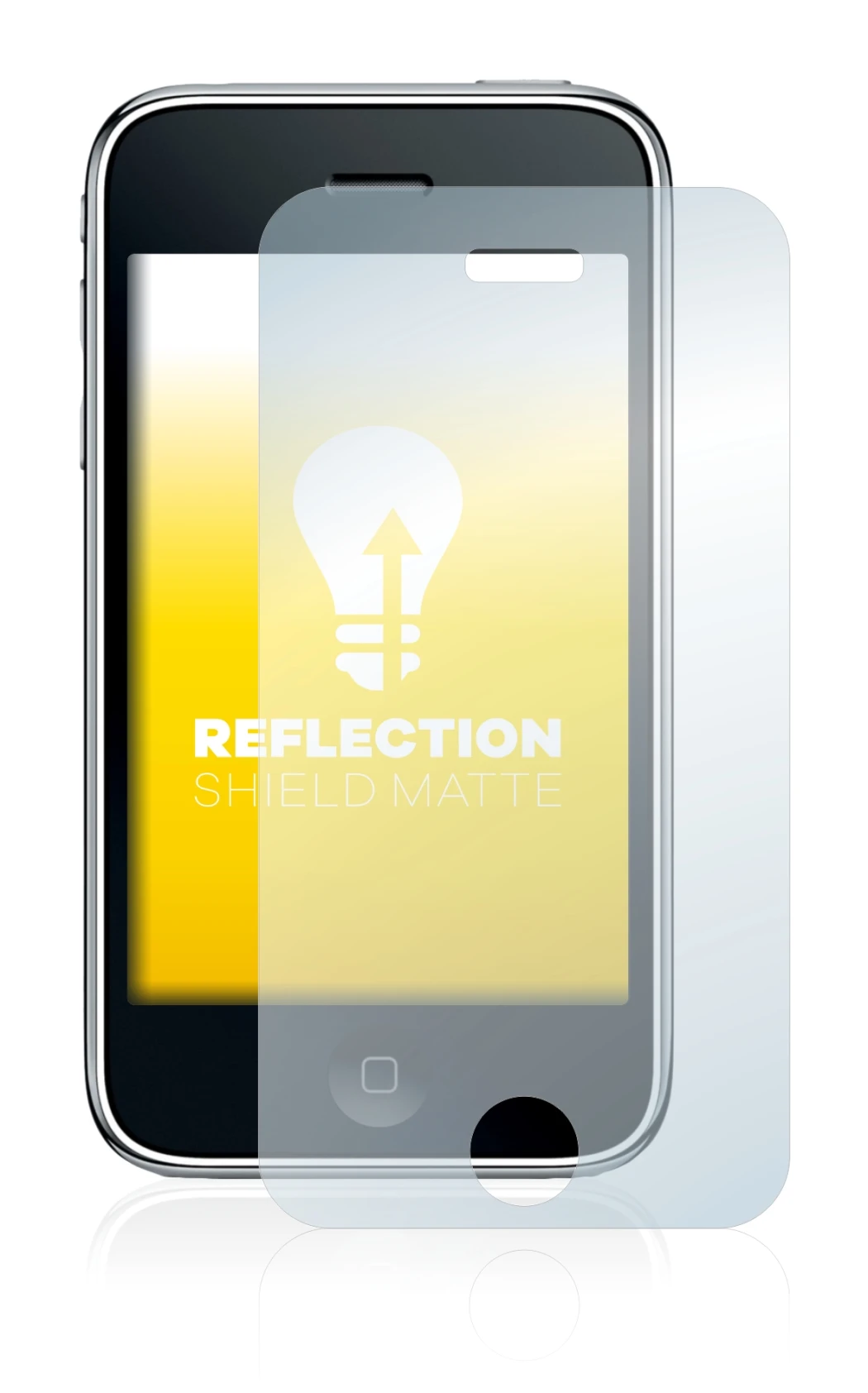 Abbildung des Geräts Apple iPhone 3GS mit einer Vielzahl des Displayschutzes.