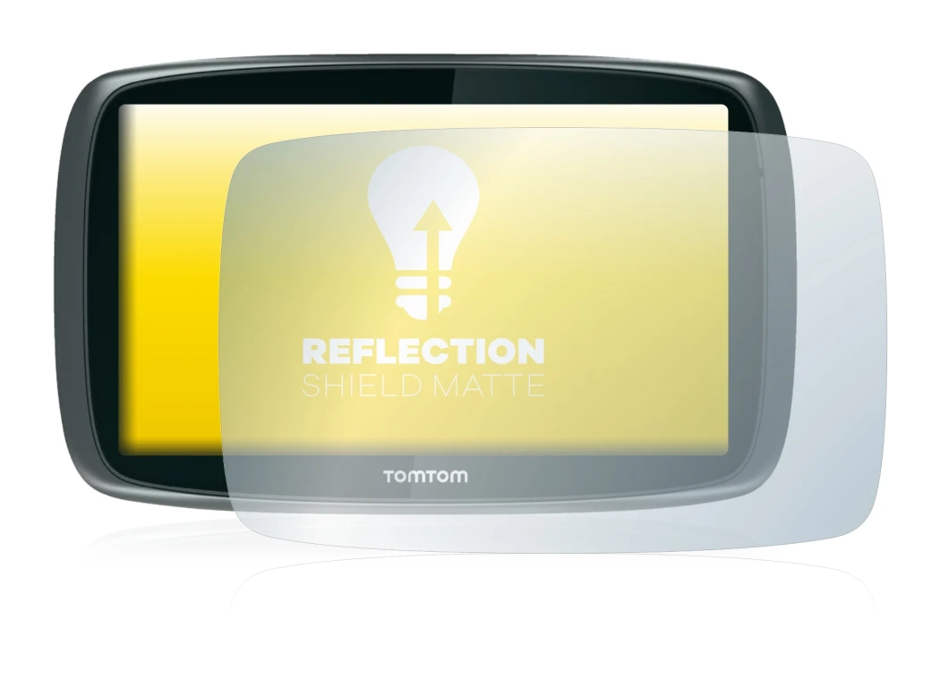 Abbildung des Geräts TomTom GO 6000 mit einer Vielzahl des Displayschutzes.