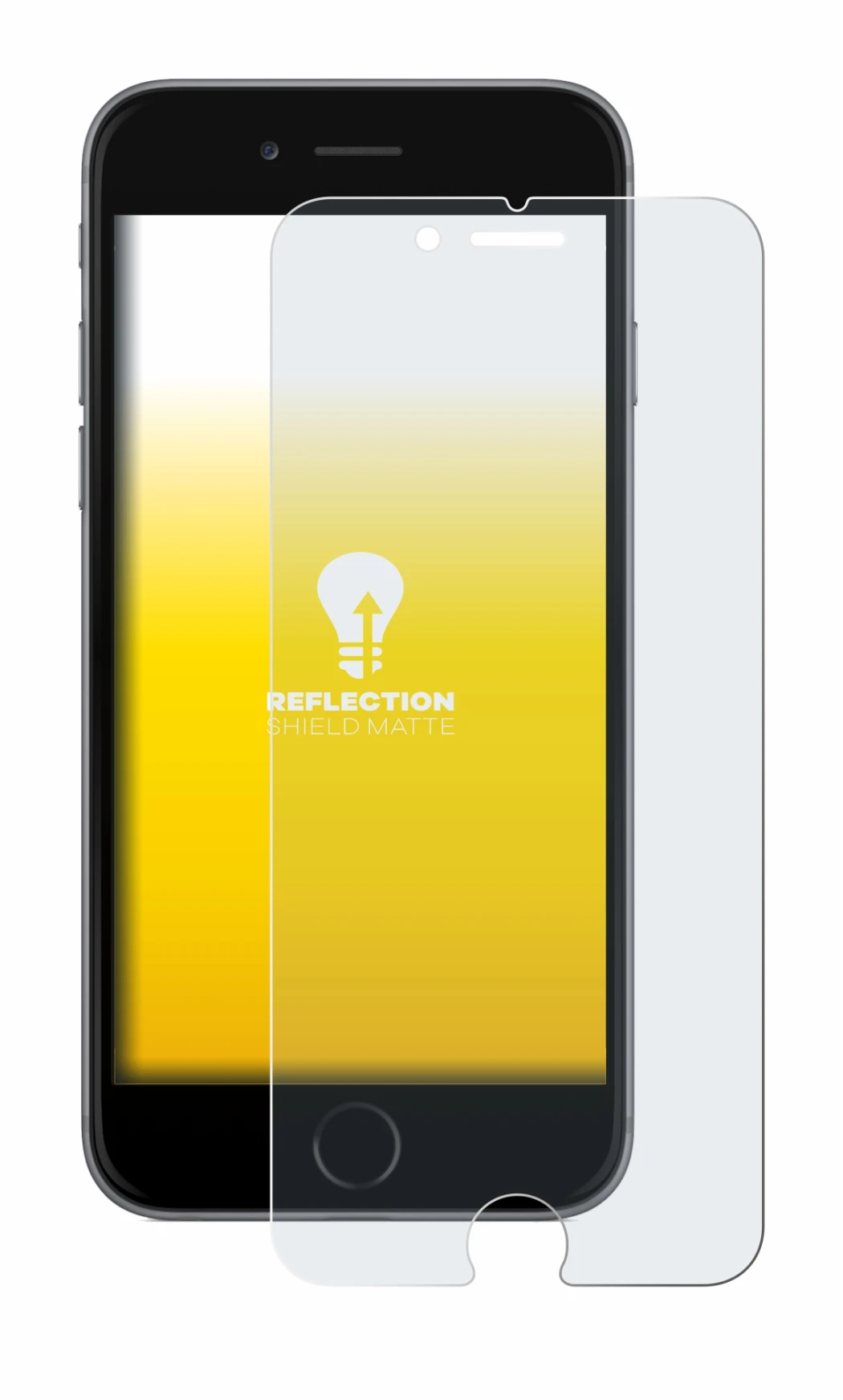 Abbildung des Geräts Apple iPhone 6 mit einer Vielzahl des Displayschutzes.