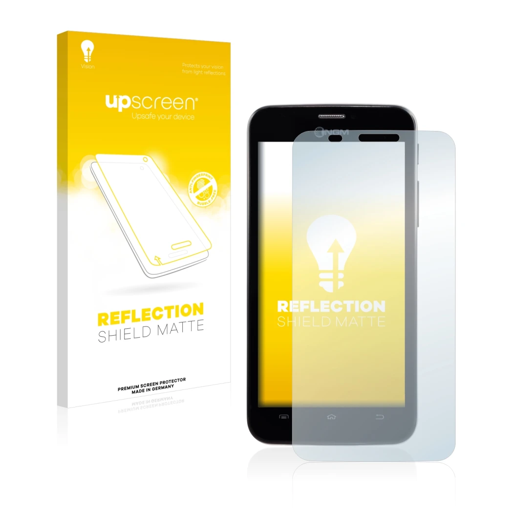 Vorderseite einer Produktverpackung mit dem Markenlogo upscreen. Daneben ist das Gerät NGM Dynamic Life mit dem zugehörigen Di