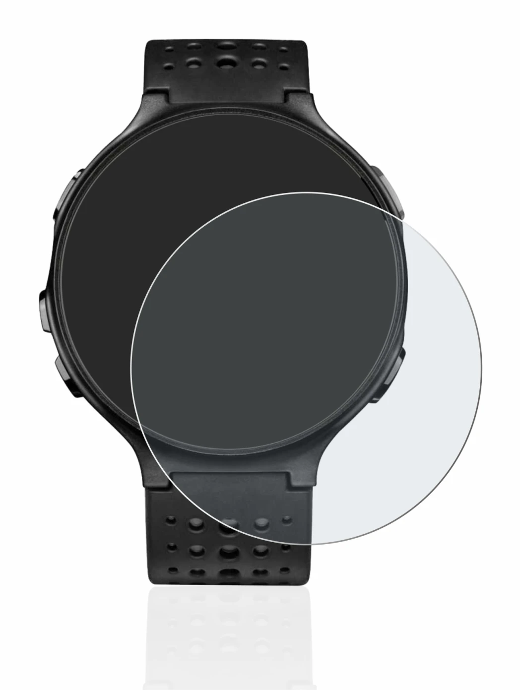 Abbildung des Geräts Garmin Forerunner 235 mit einer Vielzahl des Displayschutzes.