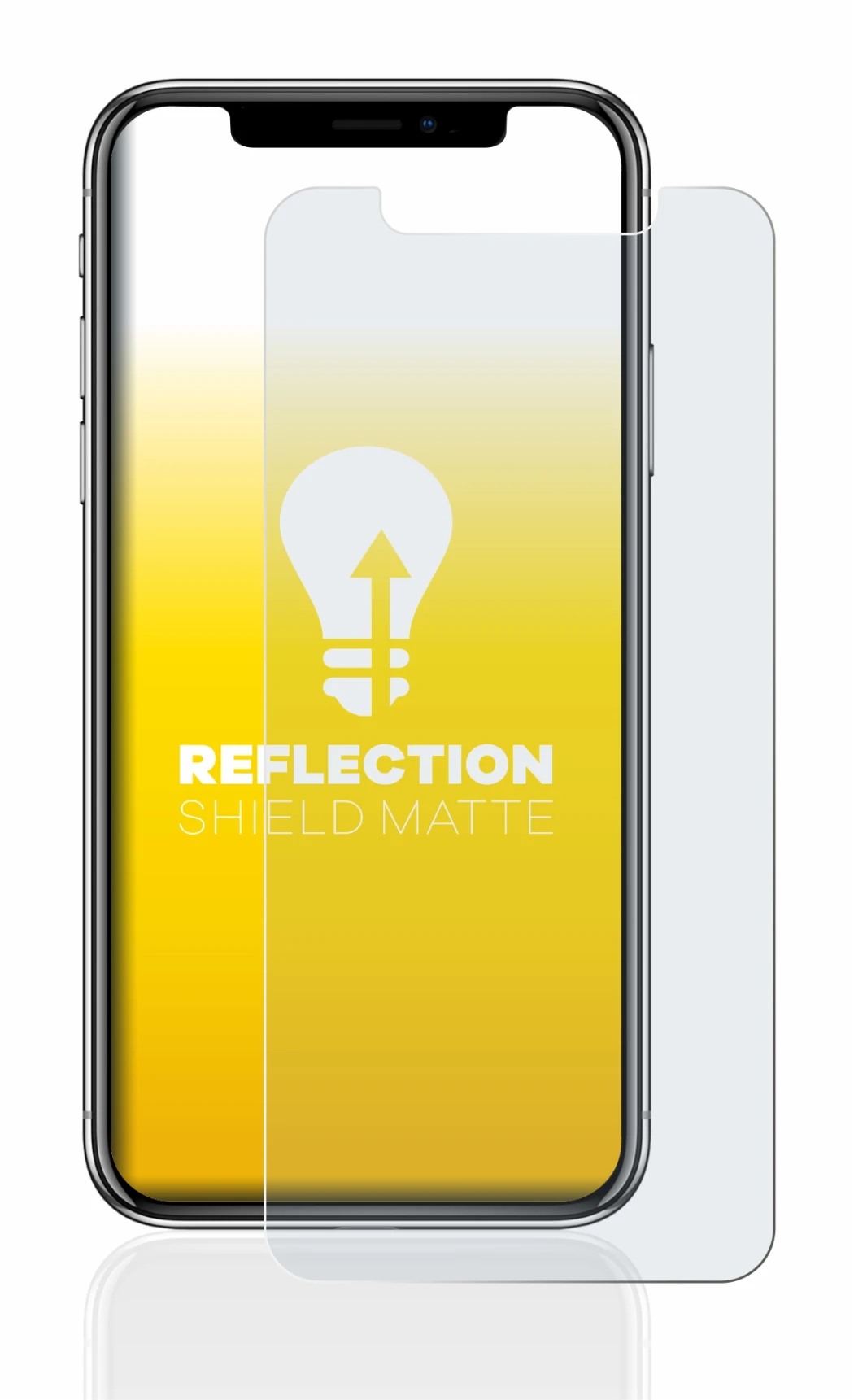 Abbildung des Geräts Apple iPhone X mit einer Vielzahl des Displayschutzes.