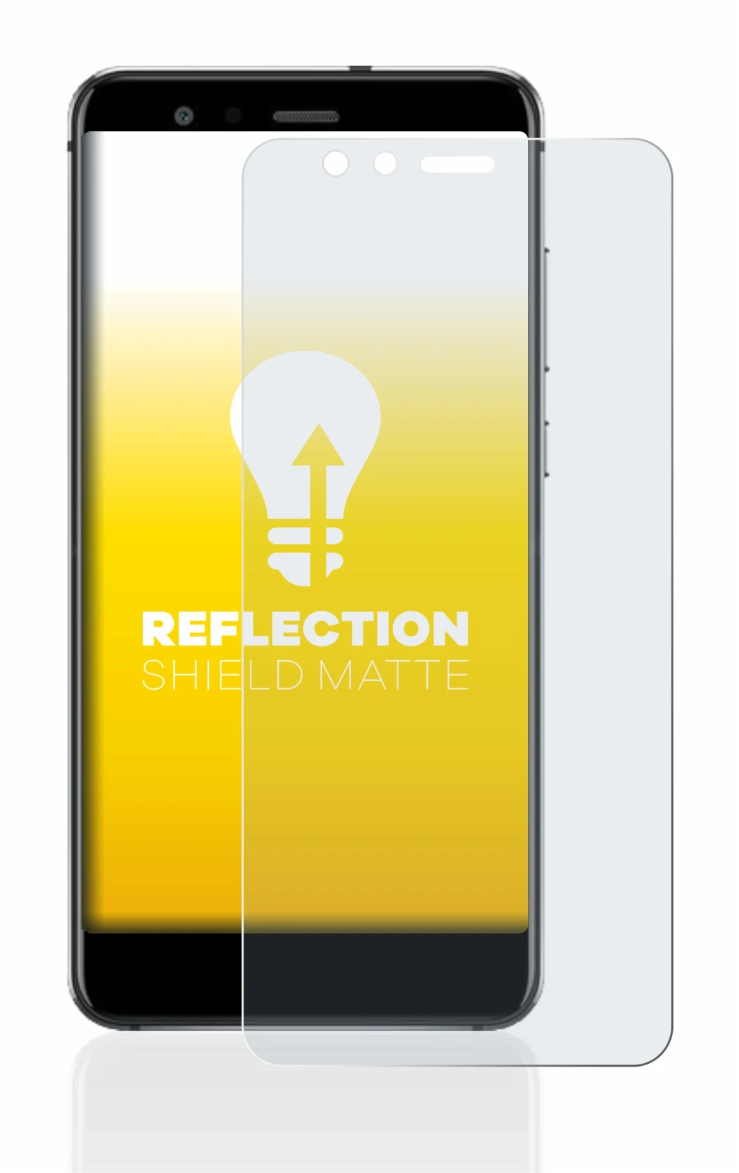 Abbildung des Geräts Huawei P10 Lite mit einer Vielzahl des Displayschutzes.