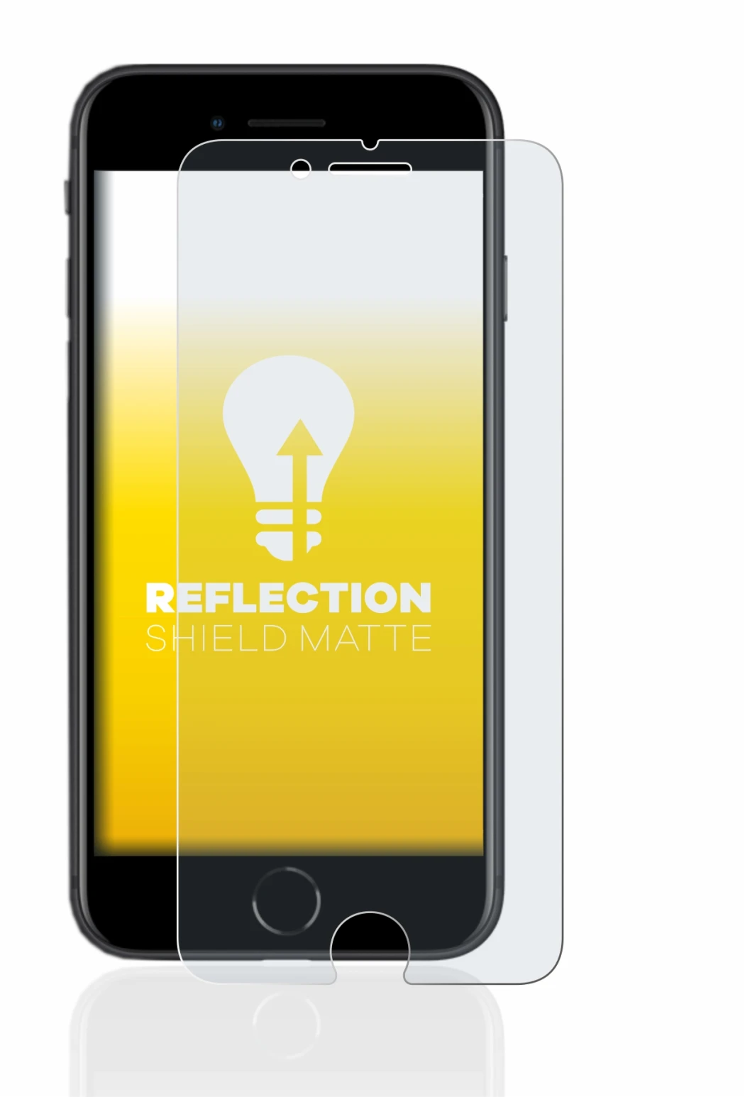Abbildung des Geräts Apple iPhone SE 2 2020 mit einer Vielzahl des Displayschutzes.