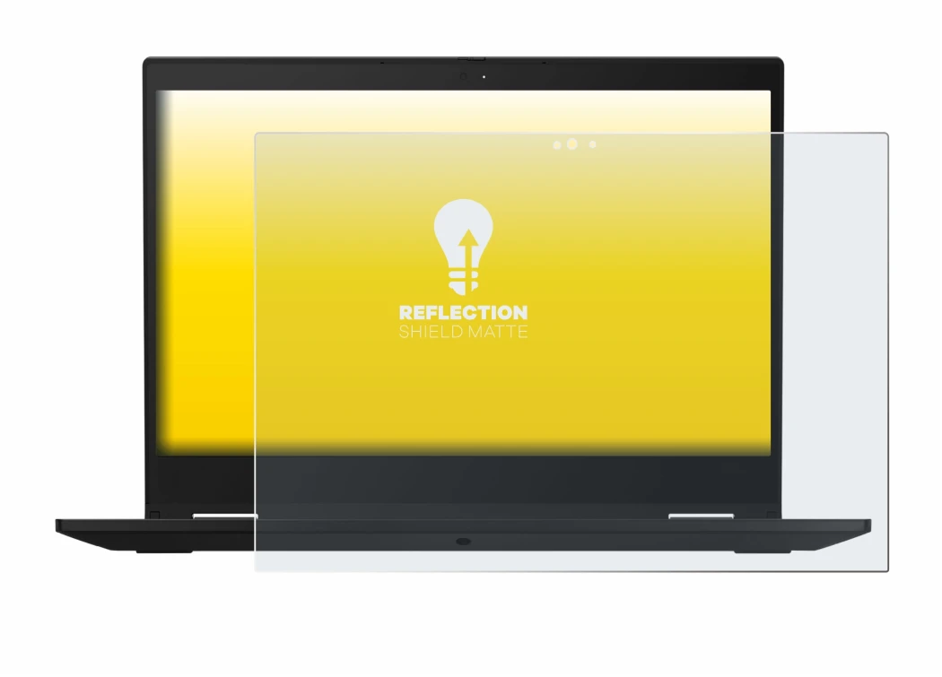 Abbildung des Geräts Lenovo ThinkPad X390 Yoga mit einer Vielzahl des Displayschutzes.