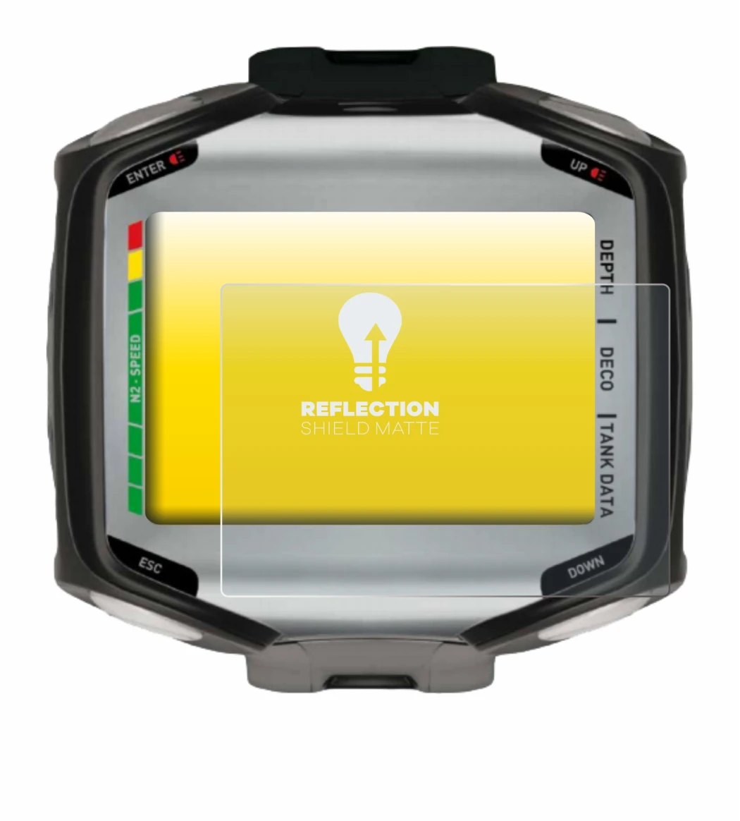 Abbildung des Geräts Mares Quad mit einer Vielzahl des Displayschutzes.