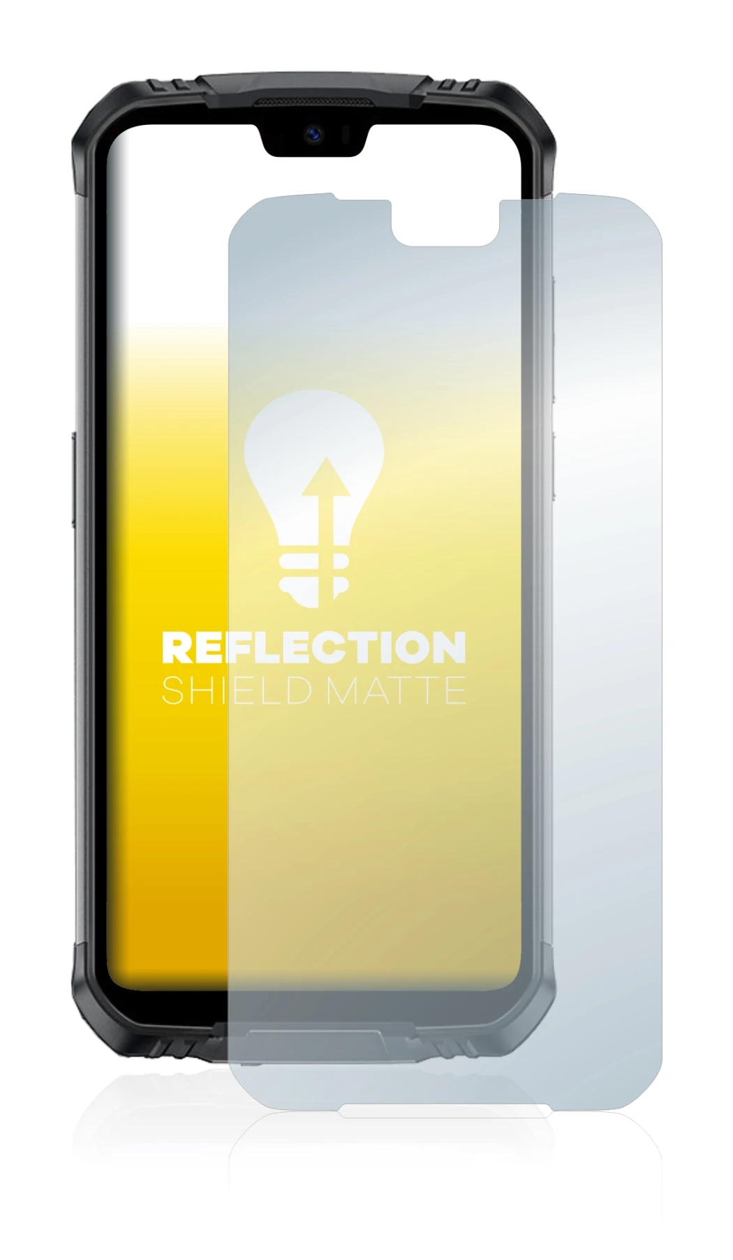 Abbildung des Geräts Doogee S68 Pro mit einer Vielzahl des Displayschutzes.