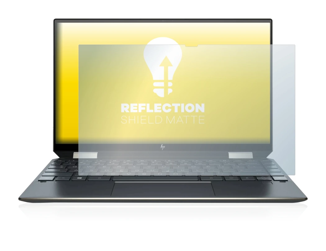 Abbildung des Geräts HP Spectre x360 13-aw0000ns mit einer Vielzahl des Displayschutzes.