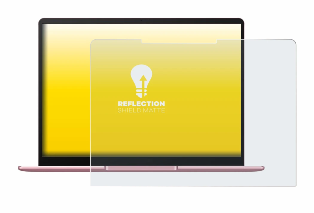 Abbildung des Geräts Huawei MateBook 13 2020 mit einer Vielzahl des Displayschutzes.