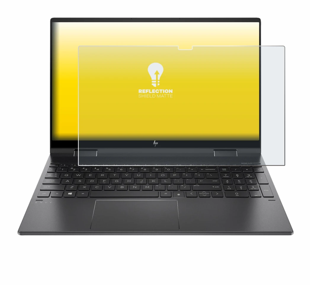 Abbildung des Geräts HP Envy x360 (15-eX) (358 mm x 230 mm) mit einer Vielzahl des Displayschutzes.