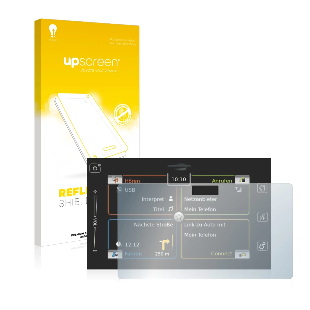 Vorderseite einer Produktverpackung mit dem Markenlogo upscreen. Daneben ist das Gerät Bosch Suzuki Vitara 1.4 BoosterJet 2019