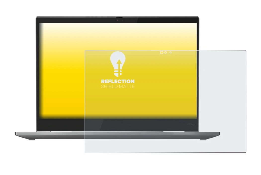 Abbildung des Geräts Lenovo ThinkPad X1 Yoga (5. Gen.) mit einer Vielzahl des Displayschutzes.