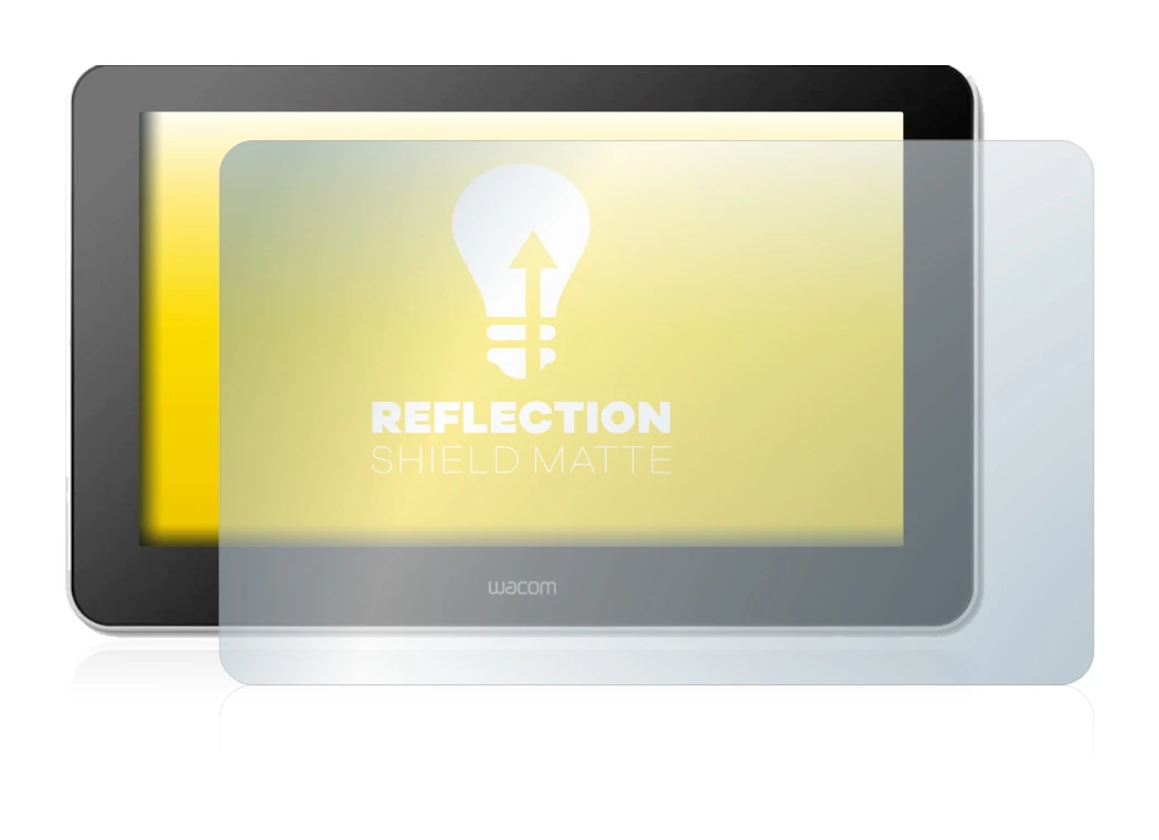 Abbildung des Geräts Wacom One Creative Pen Display mit einer Vielzahl des Displayschutzes.