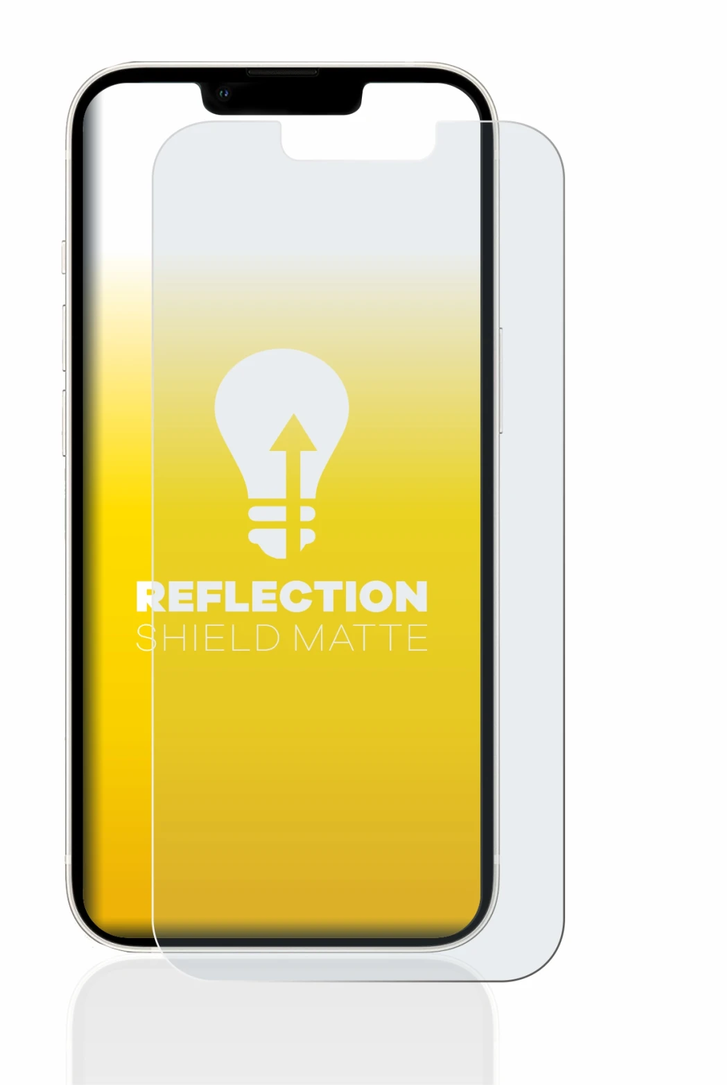 Abbildung des Geräts Apple iPhone 13 mit einer Vielzahl des Displayschutzes.