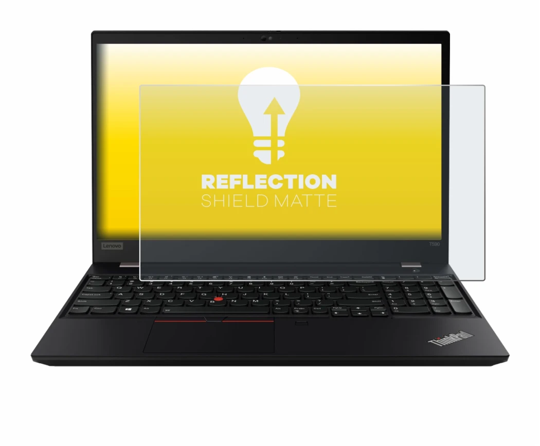 Abbildung des Geräts Lenovo ThinkPad P14s mit einer Vielzahl des Displayschutzes.