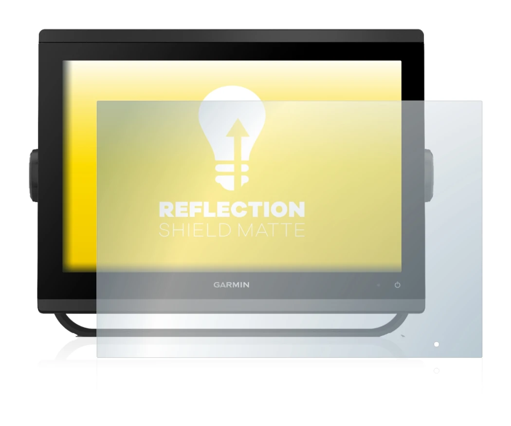 Abbildung des Geräts Garmin GPSMAP 1223 mit einer Vielzahl des Displayschutzes.