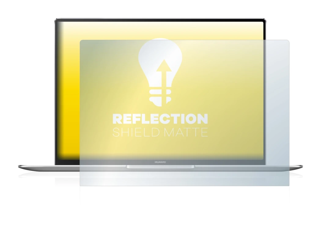 Abbildung des Geräts Huawei MateBook X Pro 2021 mit einer Vielzahl des Displayschutzes.