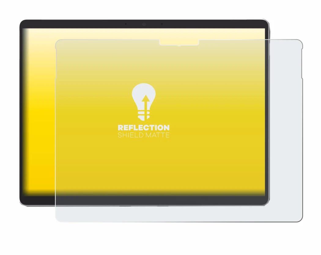 Abbildung des Geräts Microsoft Surface Pro 8 (2021) mit einer Vielzahl des Displayschutzes.