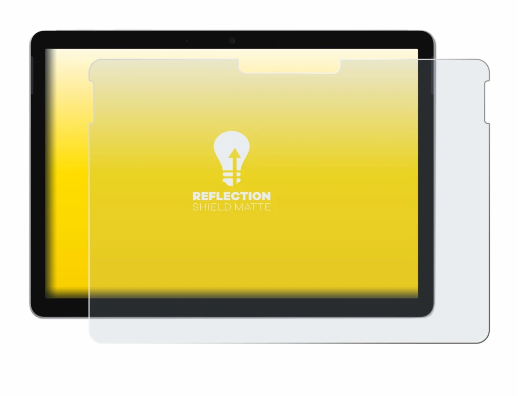 Abbildung des Geräts Microsoft Surface Go 3 mit einer Vielzahl des Displayschutzes.