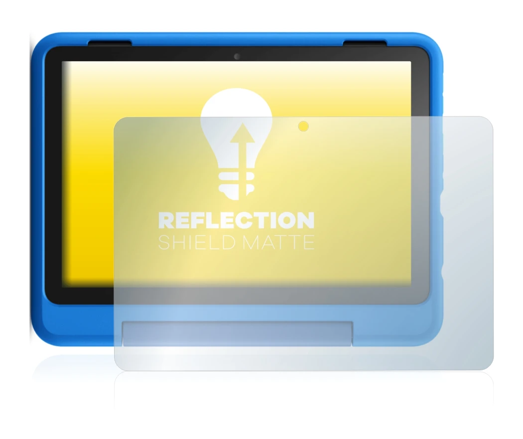 Abbildung des Geräts Amazon Fire HD 8 Kids Pro Edition 2021 (10. Gen.) mit einer Vielzahl des Displayschutzes.