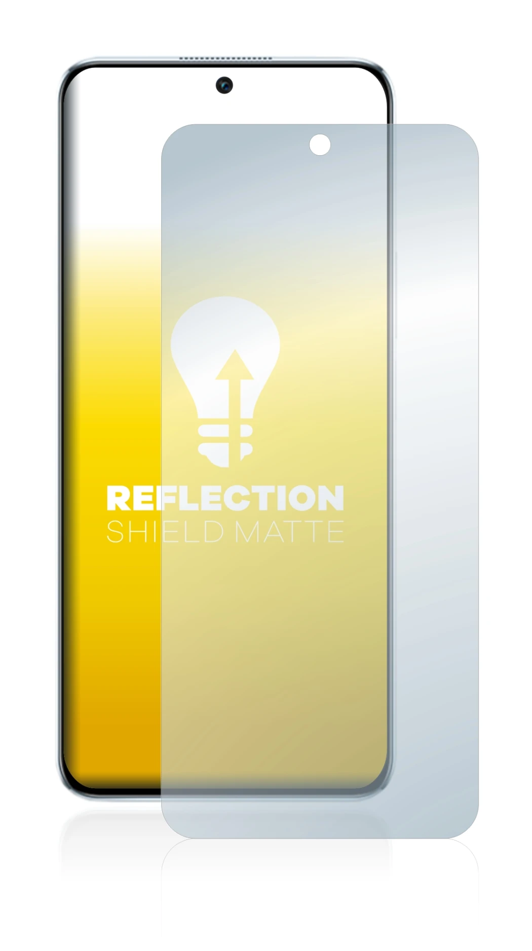 Abbildung des Geräts Honor X8 mit einer Vielzahl des Displayschutzes.