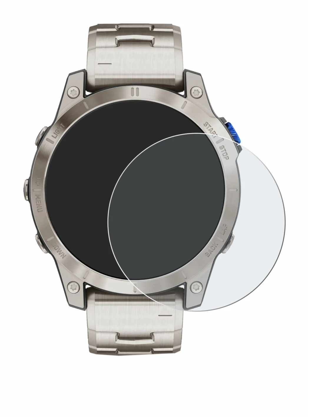 Abbildung des Geräts Garmin D2 Mach 1 mit einer Vielzahl des Displayschutzes.