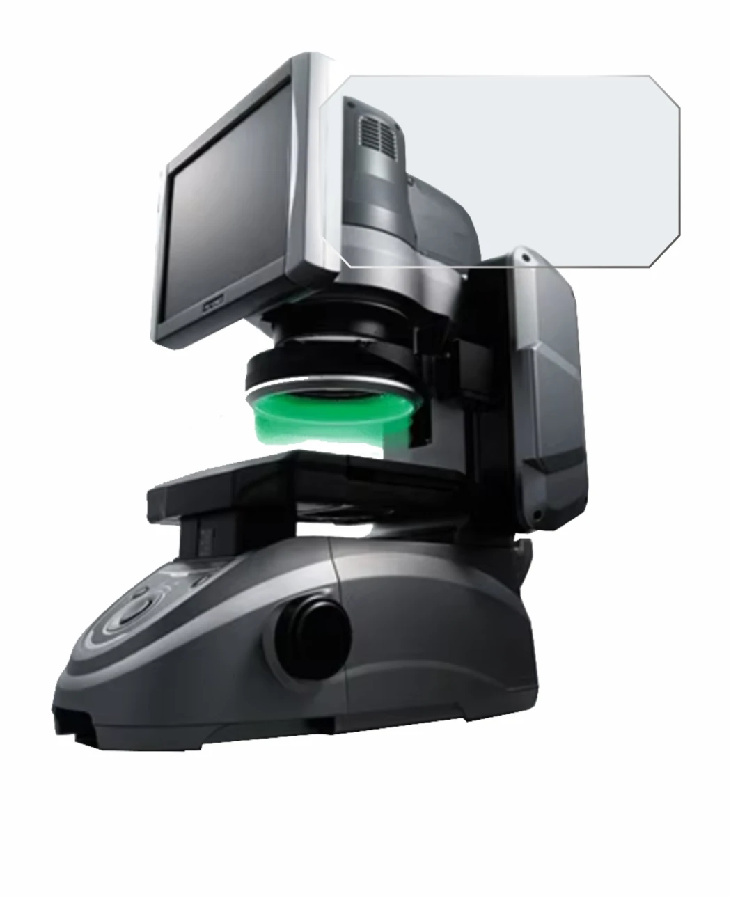 Abbildung des Geräts Keyence IM-6125 Glasplatte mit einer Vielzahl des Displayschutzes.