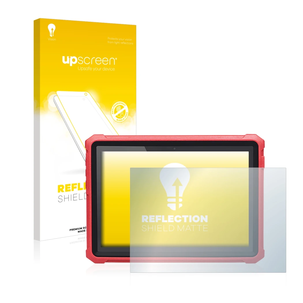 Vorderseite einer Produktverpackung mit dem Markenlogo upscreen. Daneben ist das Gerät Launch X-431 Pro 5 mit dem zugehörigen