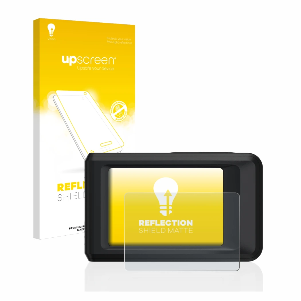 Vorderseite einer Produktverpackung mit dem Markenlogo upscreen. Daneben ist das Gerät Hikmicro Pocket 2 mit dem zugehörigen D