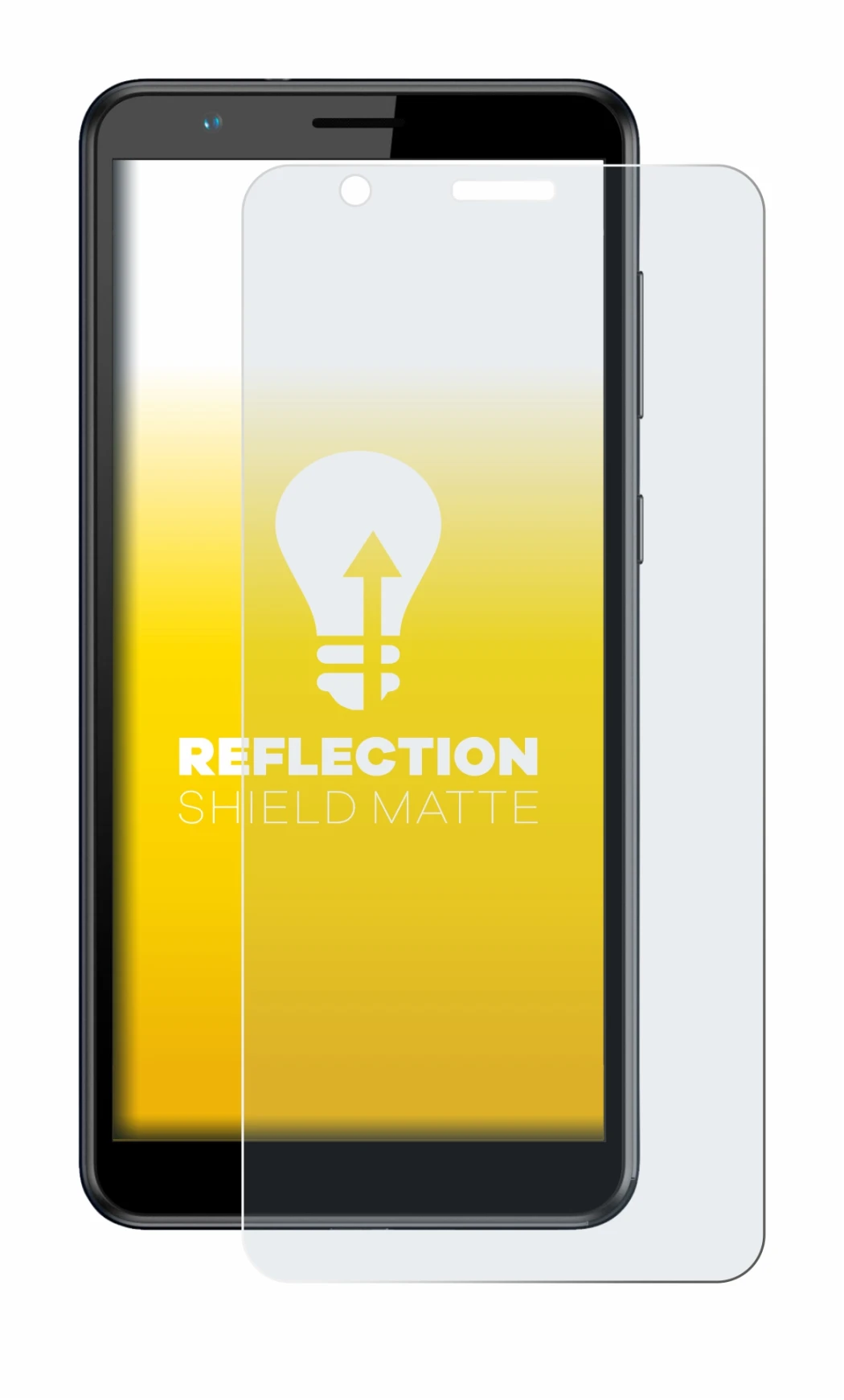 Abbildung des Geräts ZTE Blade A31 mit einer Vielzahl des Displayschutzes.