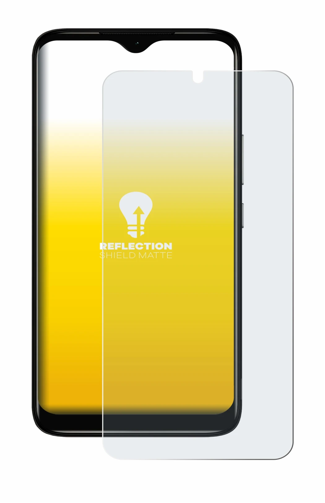 Abbildung des Geräts Nokia C12 mit einer Vielzahl des Displayschutzes.
