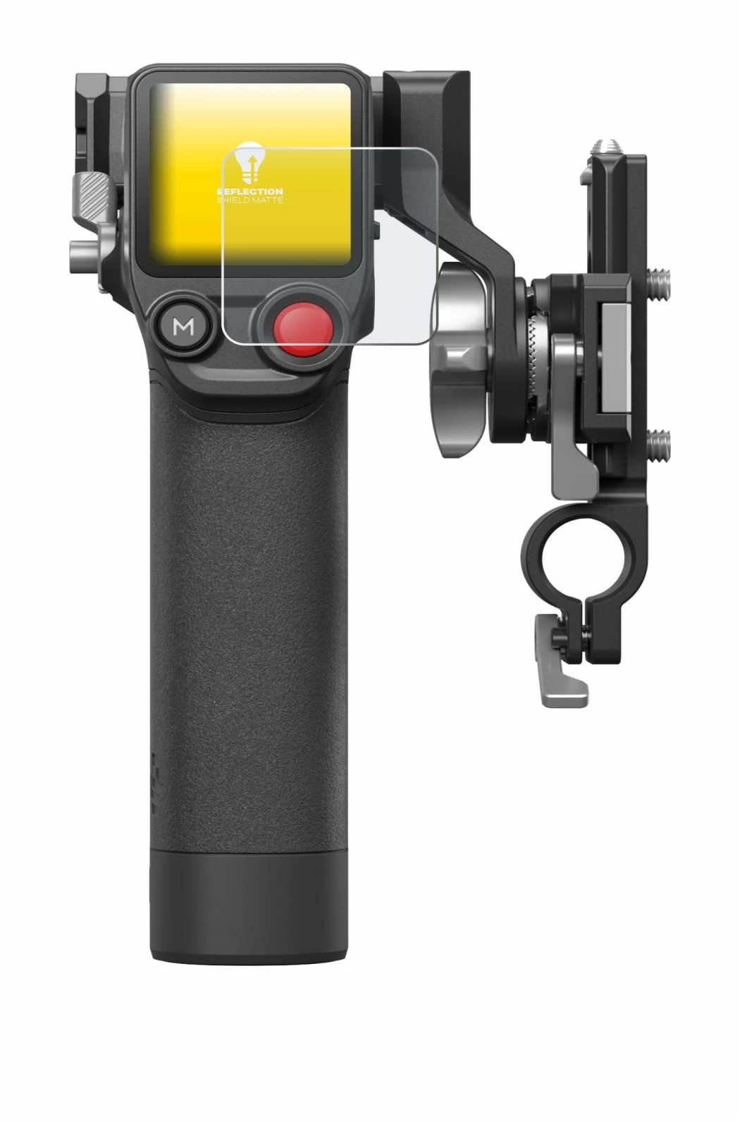 Abbildung des Geräts DJI Focus Pro- Grip mit einer Vielzahl des Displayschutzes.