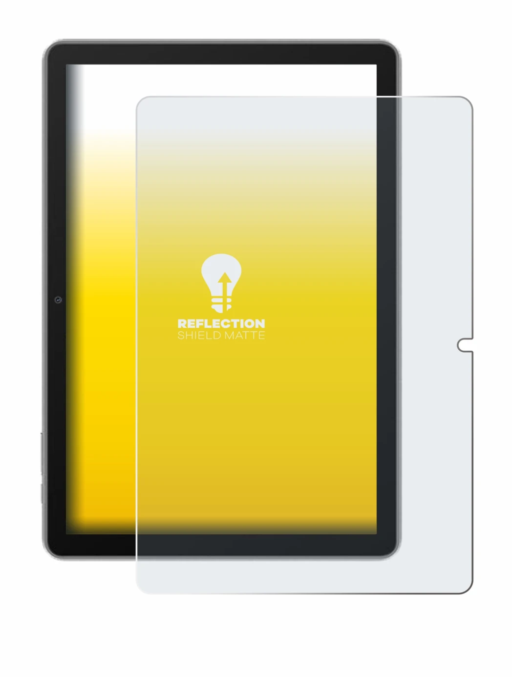 Abbildung des Geräts Blackview Tab 70 mit einer Vielzahl des Displayschutzes.