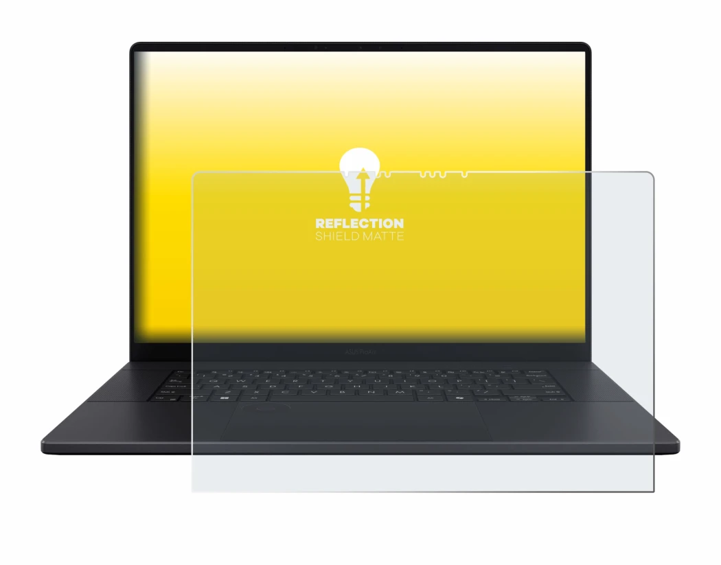 Abbildung des Geräts ASUS ProArt P16 mit einer Vielzahl des Displayschutzes.